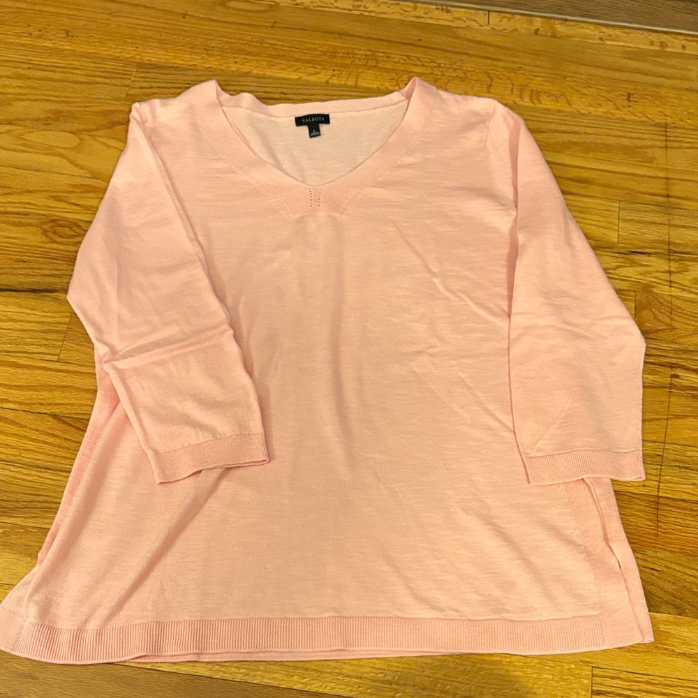 SNOW DAY SAVINGS! Talbots Soft Pink Knit Top